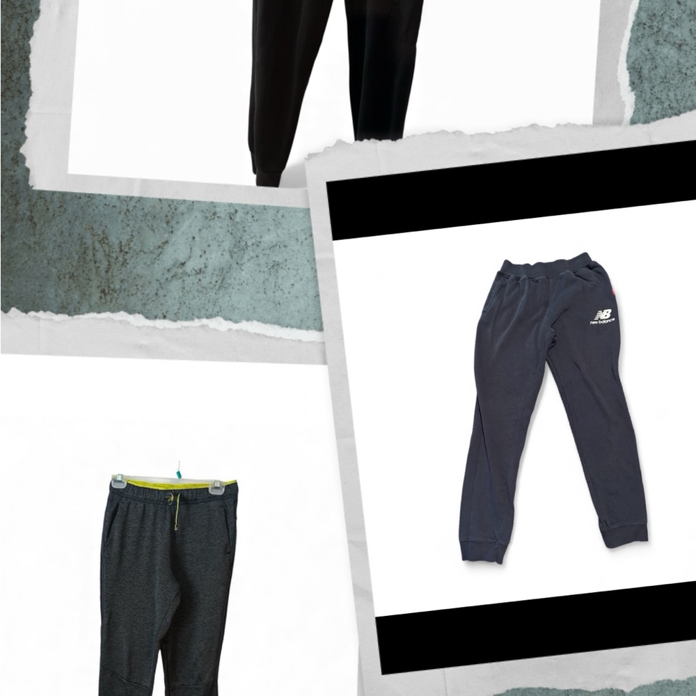 New Balance Kids' Black Jogger Pants and athletic works joggers size 14/16